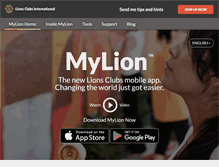Tablet Screenshot of mylion.org